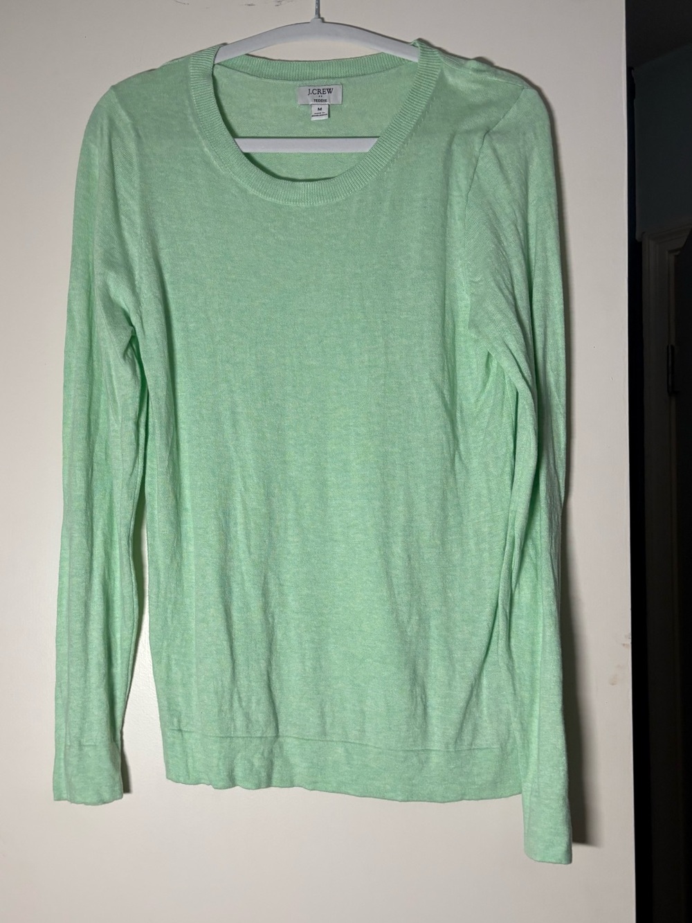 J. Crew Light Green Crewneck Sweater